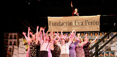 The cast of Evita